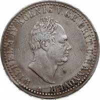 (№1835c49a) Монета Германия (Вильгельм IV - а) 1835 год 1 Thaler (Вильгельм IV - а)