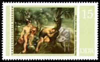 (1977-033) Марка Германия (ГДР) "Меркурий и Аргус"    Питер Пауль Рубенс III Θ