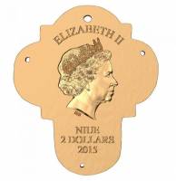 () Монета Остров Ниуэ 2015 год 2  ""    AU