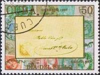 (1987-020) Марка Куба "Конверт 1889 г."    День почтовой марки III Θ