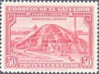 (№1946-605) Марка Сальвадор 1946 год "Зданий", Гашеная