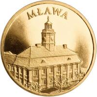 (217) Монета Польша 2011 год 2 злотых "Млава"  Латунь  UNC