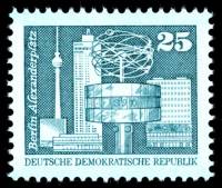 (1980-048) Марка Германия (ГДР) "Александерплатц, Берлин"    Достопримечательности ГДР III O