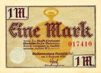 (№1921) Банкнота Германия 1921 год "1 Mark"