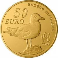 (№2011km1807) Монета Франция 2011 год 50 Euro (51 год ВФП - Audouinrsquo)