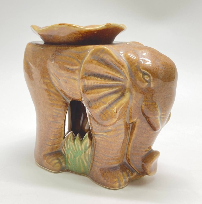 Аромолампа слон, обливная керамика