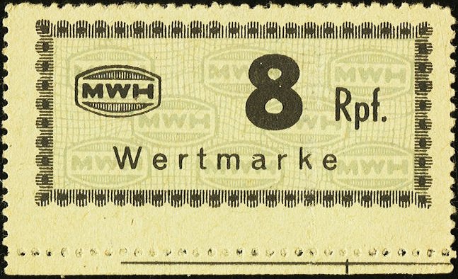 (№2017) Банкнота Германия (Без даты) 8 Reichspfennig&quot;