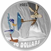 (№2015) Монета Канада 2015 год 30 Dollars (Классических сцен: быстрый и пушистый-оус)