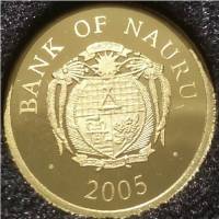 () Монета Науру 2005 год 10  ""    AU
