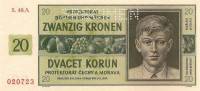 (№1944P-9cs.1) Банкнота 1944 год "20 Koruacute;n"