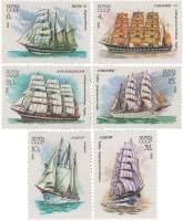 1981-085-90 Серия Набор марок 6 шт СССР  Учебный парусный флот III O