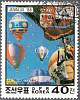(1988-014a) Лист (4м) Северная Корея "Воздушные шары"   Выставка почтовых марок "Juvalux '88", Люксе