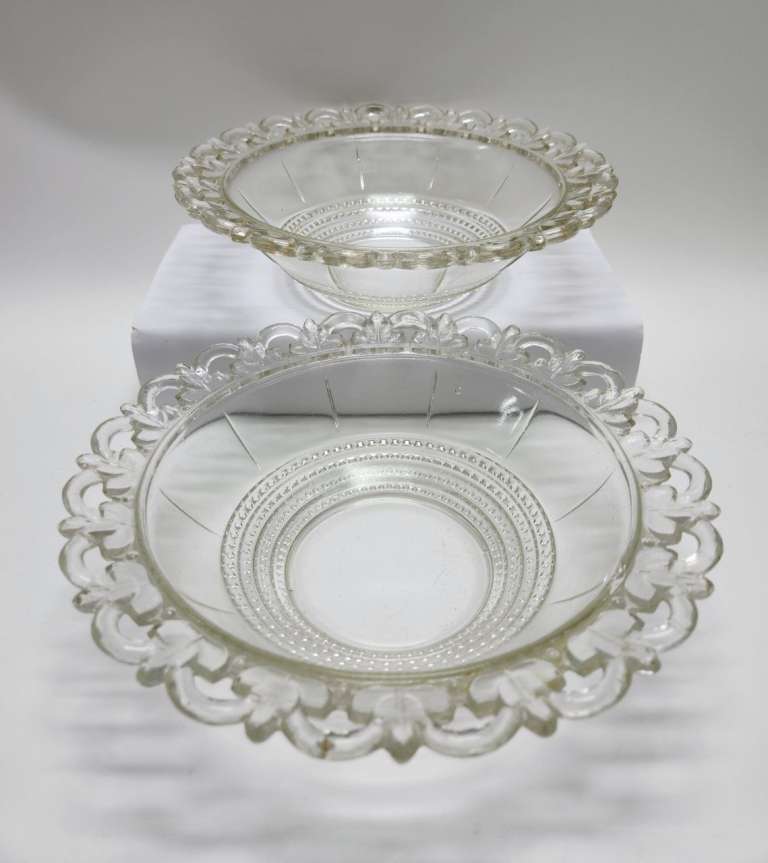 Салатники фруктовницы стекло СССР 2 шт 