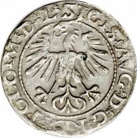 (№1564) Монета Литва 1564 год frac12; Groat