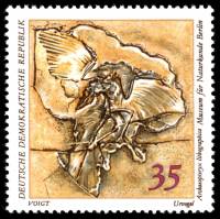 (1973-012) Марка Германия (ГДР) "Археоптерикс"    Музей истории III Θ