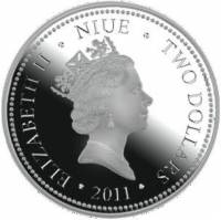 () Монета Остров Ниуэ 2011 год 1 доллар ""   AU