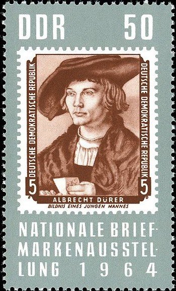 (1964-058) Марка Германия (ГДР) &quot;1955 г&quot;    Национальные почтовые марки II Θ