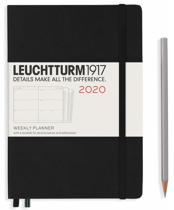 Еженедельник MEDIUM A5 на 2020 год, BLACK. Leuchtturm1917, #359991