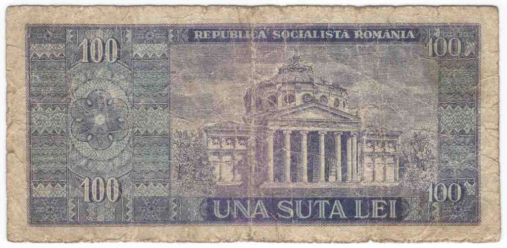 () Банкнота Румыния 1966 год 100  &quot;&quot;   F
