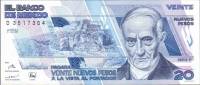 (№1992P-96a.6) Банкнота Мексика 1992 год "20 Nuevos Pesos"