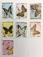 --  Набор марок Камбоджа 7 шт.  Гашёные , III Θ