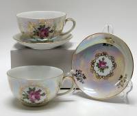 Чайные пары 2 штуки перламутр Фортуна Айзенберг ГДР