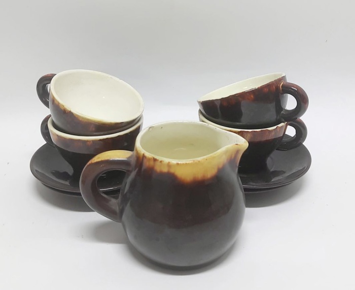 Кофейный сервиз, 9 предметов, керамика (см. фото)
