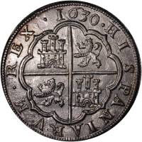 (№1621km76) Монета Испания 1621 год 8 Reales (Сеговия Акведук - А,Р,я,Ш)