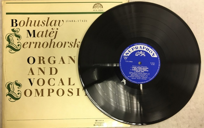 Пластинка виниловая , Organ and vocal compositions Supraphon 300 мм. (сост. на фото)