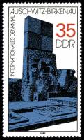(1982-078) Марка Германия (ГДР) "Освенцим"    Монументы III Θ