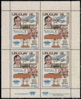 (№1979-1539) Лист марок Уругвай 1979 год "Boiso Ланца и братьев Райт", Гашеный