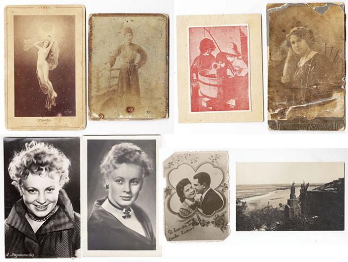 Набор различных старых открыток и фотографий (8 штук) Состояния на фото
