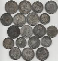 Набор копий редких монет 19 шт Российская Империя Разные года, разные императоры, редкие виды    UNC