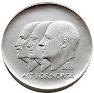 () Монета Норвегия 2003 год 100  ""   Биметалл (Серебро - Ниобиум)  UNC
