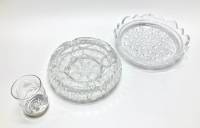 Салатник + пепельница + стопка, хрусталь, СССР