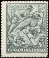 (1938-007) Марка Чехословакия "Солдаты на войне" ,  III O