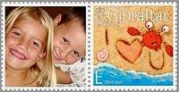 (№2007-1231) Лист марок Гибралтар 2007 год "С любовью", Гашеный