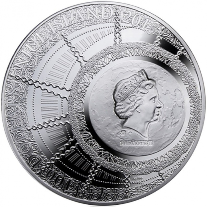 () Монета Остров Ниуэ 2013 год 100  &quot;&quot;   Биметалл (Серебро - Ниобиум)  AU
