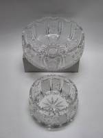 Салатники круглые глубокие 2 штуки хрусталь СССР