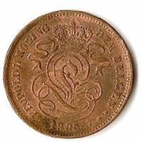 (№1902km36) Монета Бельгия 1902 год 2 Centimes (Фламандские легенды)