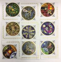 --  Набор блоков Бурунди 9 шт.  Гашёные , III Θ