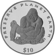 () Монета Либерия 1994 год 10 долларов ""   AU