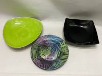 Посуда столовая стекло, керамика, салатники, 5 предметов