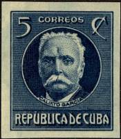 (№51) Марка Куба 1926 год "Каликсто Гарсиа 18391898", Негашеная