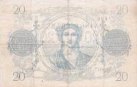 (№1873P-55a.3) Банкнота Франция 1873 год "20 Francs"