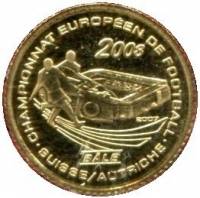 () Монета Кот-д’Ивуар 2008 год 1500  ""   Биметалл (Платина - Золото)  UNC
