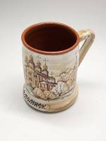 Кружка пивная чайная Смоленск сувенир керамика ручная роспись