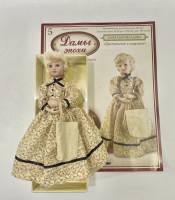 Кукла фарфор Дамы эпохи 5 Соня Мармеладова с журналом