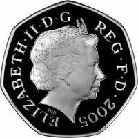 () Монета Великобритания 2005 год 50 пенсов ""   Медь-Никель  AU