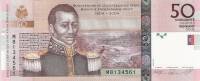 Банкнота Гаити 2008 год 50 гурдов Независимость 200 лет   UNC